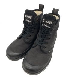 PALLADIUM×maison kitsune（パラディウム×メゾンキツネ）の古着「PALLADIUM × maison kitsune（パラディウム×メゾンキツネ）ハイカットスニーカー」｜ブラック