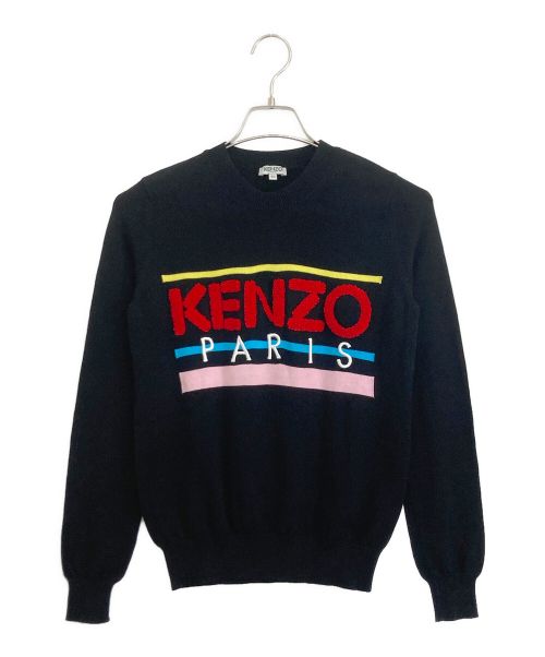 KENZO（ケンゾー）KENZO (ケンゾー) KENZO クルーネックニット ブラック サイズ:XSの古着・服飾アイテム