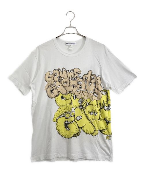 COMME des GARCONS（コムデギャルソン）COMME des GARCONS (コムデギャルソン) COMME des GARCONS KAWS Tシャツ ホワイト サイズ:XLの古着・服飾アイテム