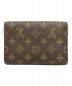 LOUIS VUITTON (ルイ ヴィトン) LOUIS VUITTON モノグラム ポルト トレゾール・エテュイ パピエ ブラウン：11000円