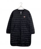 DANTONダントン）の古着「DANTON（ダントン）V Neck Inner Down Long Jacket」｜ブラック