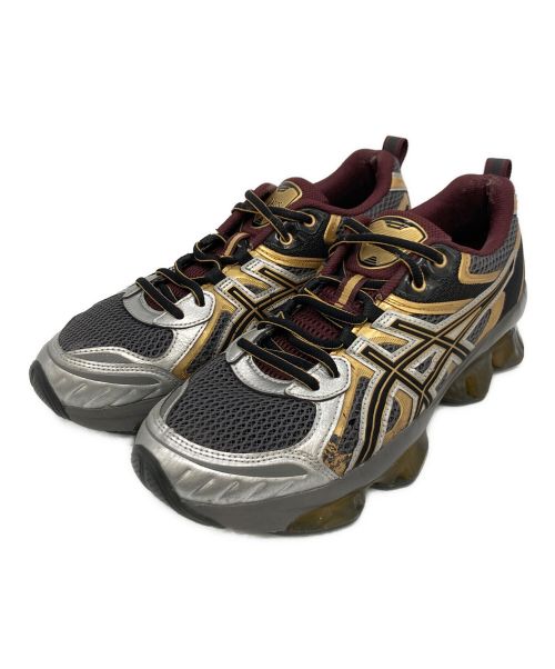 asics（アシックス）asics (アシックス) asics GEL-QUANTUM KINETIC スニーカー グレー×ゴールド サイズ:US 9の古着・服飾アイテム