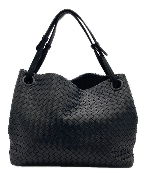 BOTTEGA VENETA（ボッテガベネタ）BOTTEGA VENETA (ボッテガベネタ) BOTTEGA VENETA（ボッテガベネタ）ハンドバッグ ブラックの古着・服飾アイテム