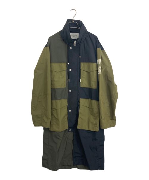 maison kitsune（メゾンキツネ）MAISON KITSUNE (メゾンキツネ) Multi Pocket Raincoat オリーブ サイズ:xsの古着・服飾アイテム