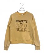 RE/DONE×PEANUTSリダン×ピーナッツ）の古着「RE/DONE×PEANUTS スウェットスウェット」｜オレンジ