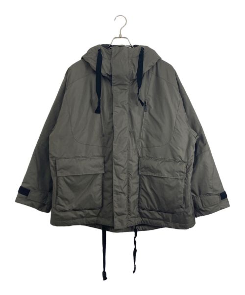 URU（ウル）URU (ウル) HOODED PADDING JACKET グレー サイズ:2の古着・服飾アイテム