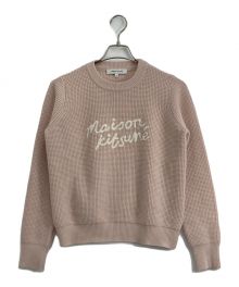 maison kitsune（メゾンキツネ）の古着「MAISON KITSUNE ニットセーター」｜ピンク