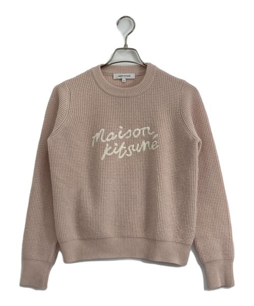 maison kitsune（メゾンキツネ）maison kitsune (メゾンキツネ) MAISON KITSUNE ニットセーター ピンク サイズ:xsの古着・服飾アイテム