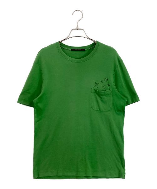 LOUIS VUITTON（ルイ ヴィトン）LOUIS VUITTON (ルイ ヴィトン) LOUIS VUITTON ポケットTシャツ グリーン サイズ:Sの古着・服飾アイテム