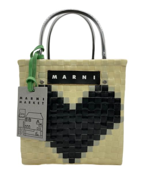 MARNI（マルニ）MARNI (マルニ) MARNI MARKET LOVE MINI BASKET BAG アイボリーの古着・服飾アイテム