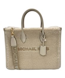 MICHAEL KORS（マイケルコース）の古着「MIRELLA シェルパ トートバッグ ミディアム」｜アイボリー