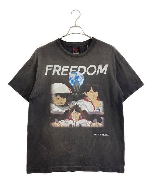 SAINT MICHAEL（セントマイケル）SAINT MICHAEL (セントマイケル) FREEDOM FD_SS TEE グレー サイズ:Lの古着・服飾アイテム