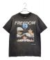 SAINT MICHAEL（セントマイケル）の古着「FREEDOM FD_SS TEE」｜グレー