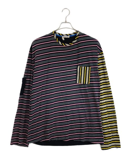 MARNI（マルニ）MARNI (マルニ) MARNI マルチボーダーカットソー マルチカラー サイズ:50の古着・服飾アイテム