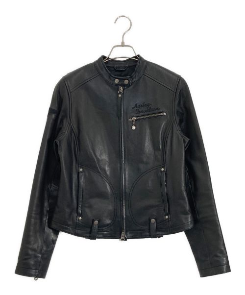 HARLEY-DAVIDSON（ハーレーダビッドソン）HARLEY-DAVIDSON (ハーレーダビッドソン) HARLEY-DAVIDSON レザージャケット ブラック サイズ:Sの古着・服飾アイテム