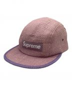 SUPREMEシュプリーム）の古着「Supreme Raffia Camp Cap」｜ピンク