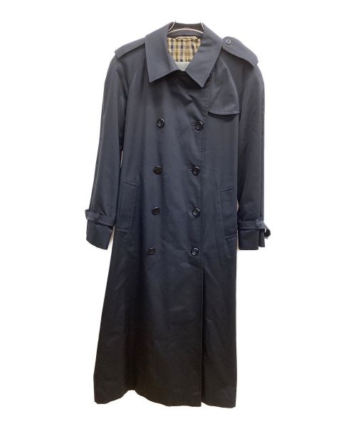 Aquascutum（アクアスキュータム）Aquascutum (アクアスキュータム) トレンチコート ネイビー サイズ:サイズ表記無の古着・服飾アイテム