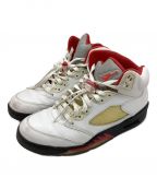 NIKEナイキ）の古着「AIR JORDAN 5 RETRO」｜ホワイト