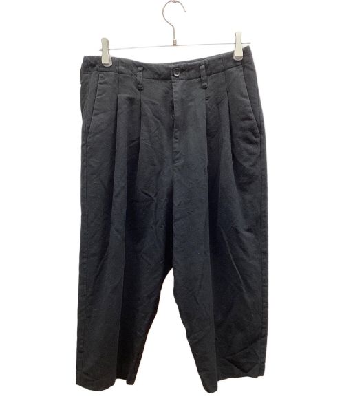 VOAAOV（ヴォアーブ）VOAAOV (ヴォアーブ) TUCK PANTS ブラック サイズ:Mの古着・服飾アイテム