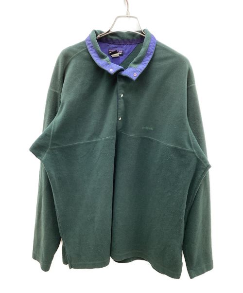 Patagonia（パタゴニア）Patagonia (パタゴニア) ハーフスナップボタンフリースジャケット グリーン サイズ:XLの古着・服飾アイテム