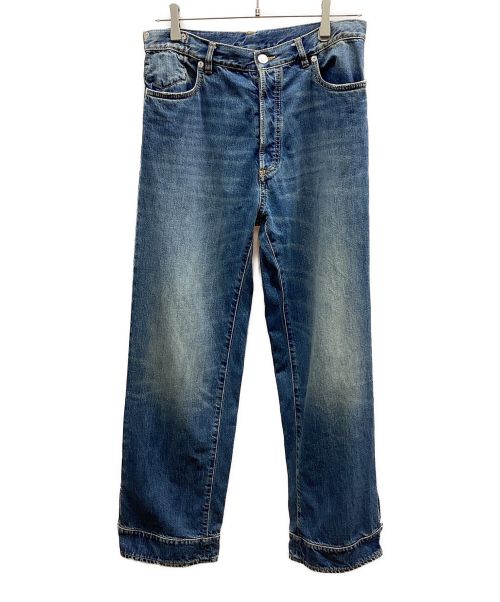 Maison Margiela（メゾンマルジェラ）Maison Margiela (メゾンマルジェラ) CUFFS DENIM PANTS インディゴ サイズ:SIZE76cmの古着・服飾アイテム