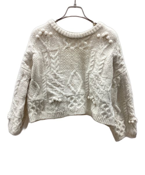 TODAYFUL（トゥデイフル）TODAYFUL (トゥデイフル) Pattern Hand Knit アイボリー サイズ:Freeの古着・服飾アイテム