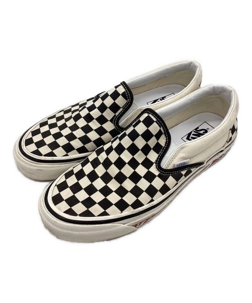 VANS（バンズ）VANS (バンズ) Fast Times  Vans Slip-On 98 DX Anaheim Factory Fast Times ホワイト×ブラック サイズ:27.5の古着・服飾アイテム