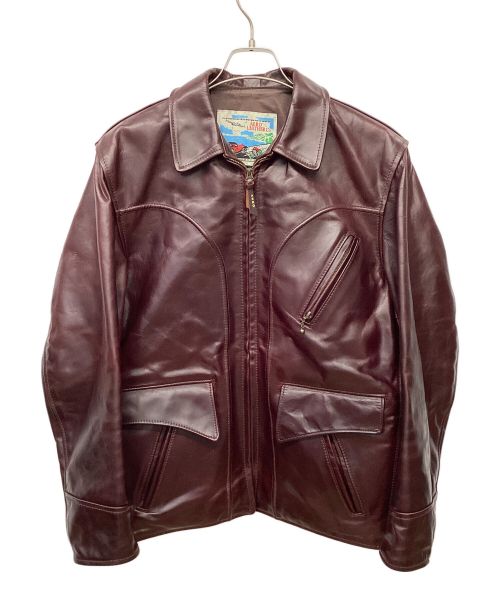 Aero LEATHER（エアロレザー）Aero LEATHER (エアロレザー) レザージャケット ボルドー サイズ:38の古着・服飾アイテム