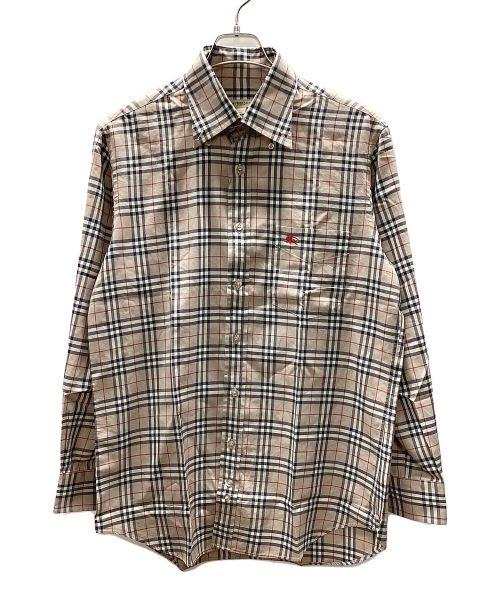 BURBERRY LONDON（バーバリーロンドン）BURBERRY LONDON (バーバリーロンドン) チェックシャツ ブラウン サイズ:Mの古着・服飾アイテム