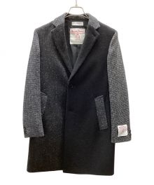 BEAUTY&YOUTH×Harris Tweed（ビューティーアンドユース×ハリスツイード）の古着「チェスターコート」｜ブラック