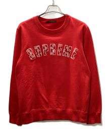 LOUIS VUITTON×SUPREME（ルイ ヴィトン×シュプリーム）の古着「Arc Logo Crewneck」｜レッド