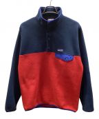 Patagoniaパタゴニア）の古着「シンチラスタップTフリース」｜ブルー×レッド