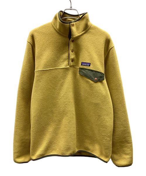 Patagonia SYNCHILLA（パタゴニア シンチラ）Patagonia SYNCHILLA (パタゴニア シンチラ) ライトウェイト・シンチラ・スナップT・プルオーバー カーキ サイズ:Mの古着・服飾アイテム