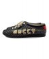 GUCCI (グッチ) GUCCY FALACERスニーカー ブラック×ゴールド サイズ:8 1/2：15000円