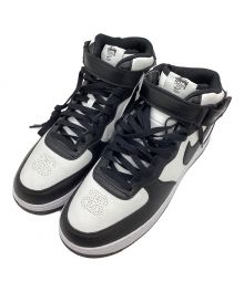 NIKE×stussy（ナイキ×ステューシー）の古着「Air Force 1 Mid "Black and Light Bone" エアフォース1 ミッド "ブラック アンド ライトボーン"」｜ホワイト×ブラック