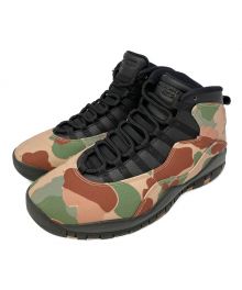 NIKE（ナイキ）の古着「Air Jordan 10 Retro "Duck Camo"」｜ベージュ×グリーン