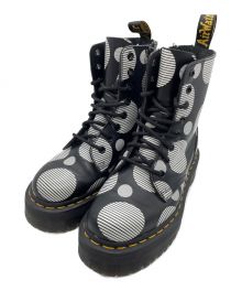 Dr.Martens（ドクターマーチン）の古着「JADON POLKA DOT（ジェイドン ポルカドット） 8 ホール ブーツ」｜ブラック×ホワイト