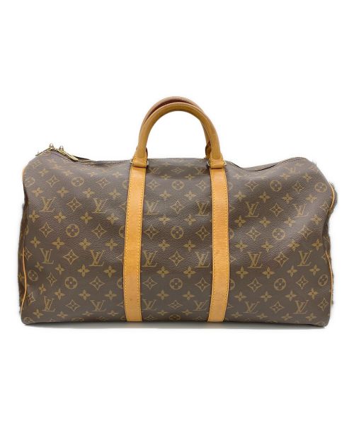 LOUIS VUITTON（ルイ ヴィトン）LOUIS VUITTON (ルイ ヴィトン) トラベルバッグ　モノグラム　キーポル50 ブラウンの古着・服飾アイテム