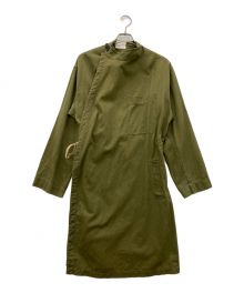 H.E. TEXTILES（H.E. TEXTILES）の古着「NURSING GOWN（ナーシングガウン）」｜オリーブ