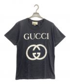 GUCCIグッチ）の古着「GUCCI（グッチ）インターロッキングG Tシャツ」｜ブラック