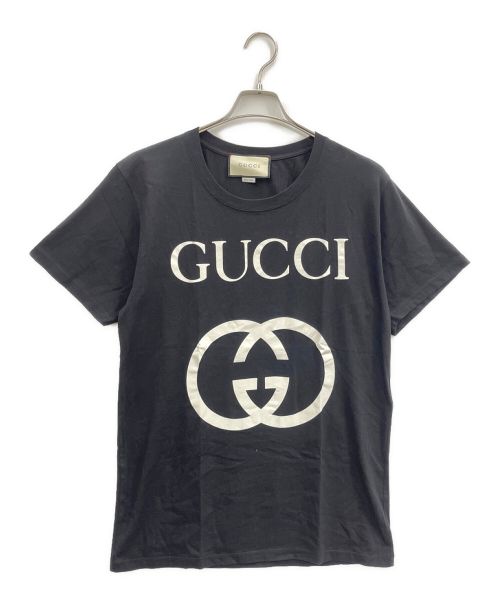 GUCCI（グッチ）GUCCI (グッチ) GUCCI（グッチ）インターロッキングG Tシャツ ブラック サイズ:Ｓの古着・服飾アイテム