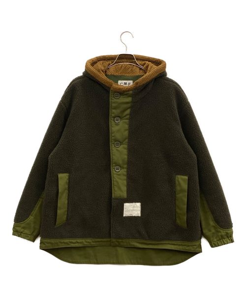 CMF OUTDOOR GARMENT（コンフィーアウトドアガーメント）CMF OUTDOOR GARMENT (シーエムエフ アウトドアガーメント) C-43 フリースパイルジャケット オリーブ サイズ:Lの古着・服飾アイテム