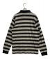 SUPREME (シュプリーム) Striped L/S Polo（ストライプロングスリーブポロ） グレー サイズ:M：5000円