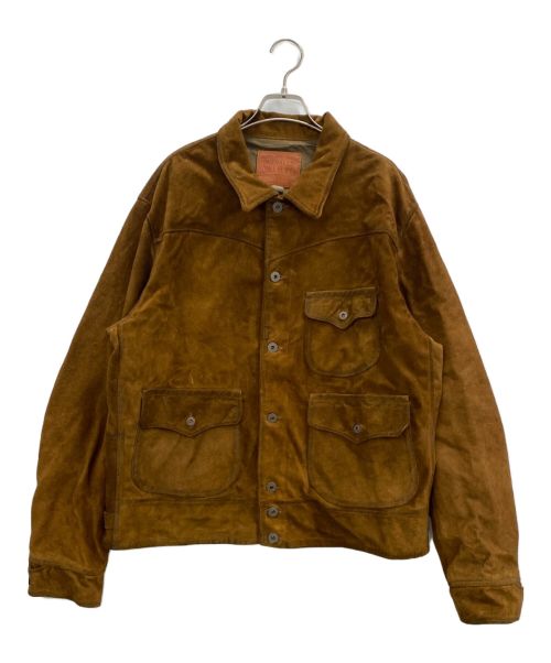 RRL（ダブルアールエル）RRL (ダブルアールエル) ラフアウトスエードジャケット ブラウン サイズ:XLの古着・服飾アイテム