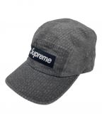 SUPREMEシュプリーム）の古着「Washed Seersucker Camp Cap（ウォッシュド シアサッカー キャンプ キャップ）」｜グレー