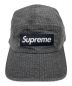 SUPREME (シュプリーム) Washed Seersucker Camp Cap（ウォッシュド シアサッカー キャンプ キャップ） グレー：8000円