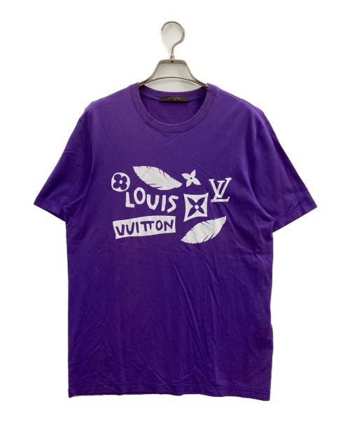 LOUIS VUITTON（ルイ ヴィトン）LOUIS VUITTON (ルイ ヴィトン) プリントTシャツ パープル サイズ:Mの古着・服飾アイテム