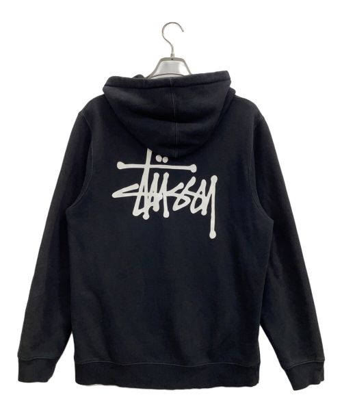 stussy（ステューシー）stussy (ステューシー) STOCK BASIC HOODIE　パーカー ブラック サイズ:Mの古着・服飾アイテム