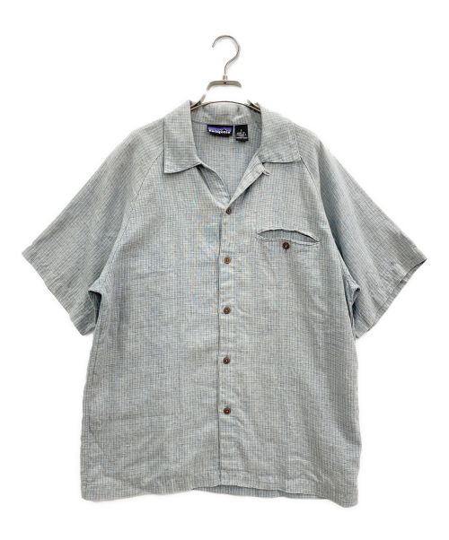 Patagonia（パタゴニア）Patagonia (パタゴニア) オープンカラーシャツ スカイブルー サイズ:Sの古着・服飾アイテム