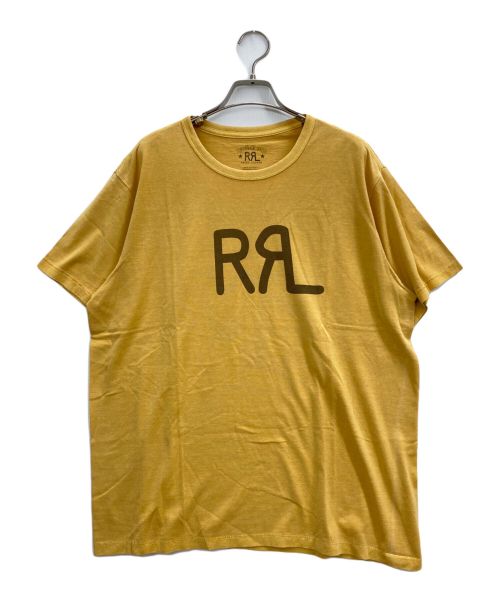 RRL（ダブルアールエル）RRL (ダブルアールエル) ロゴジャージーTシャツ イエロー サイズ:Lの古着・服飾アイテム